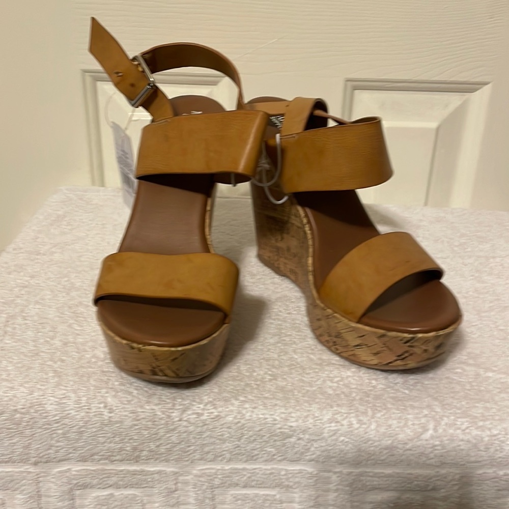 Sandals/platform tan